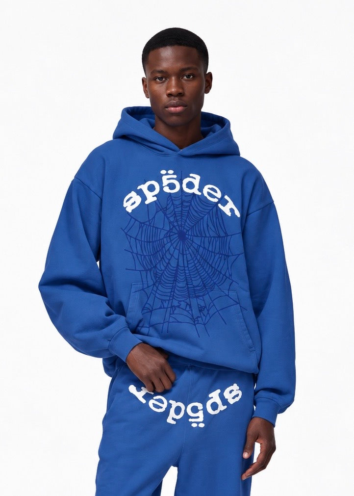 Sp5der Legacy Hoodie Blue