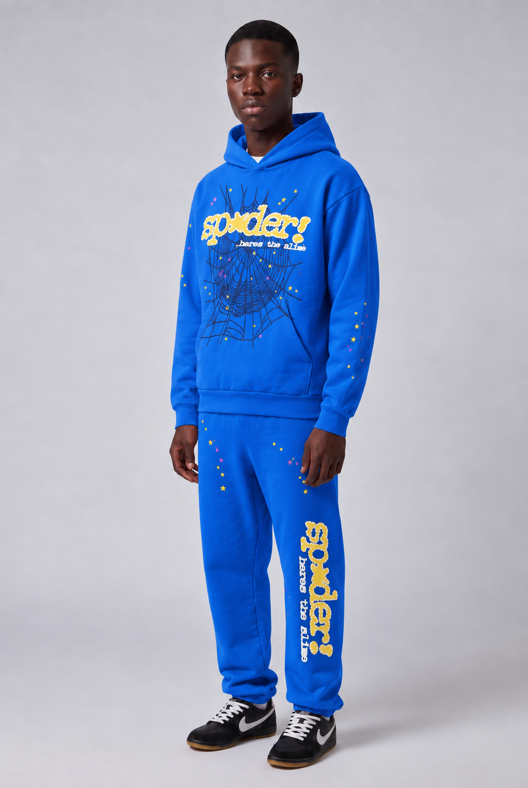 Sp5der Tracksuit TC Blue