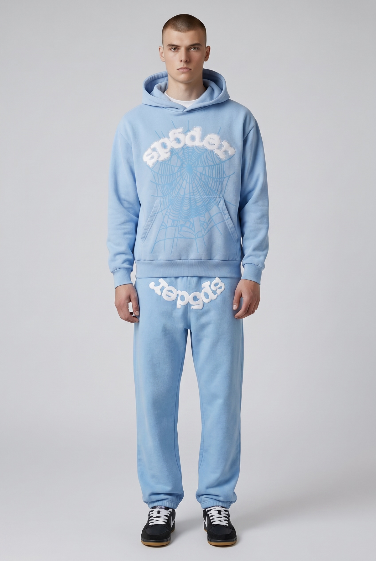 Sp5der Classic Sweatpants Sky Blue