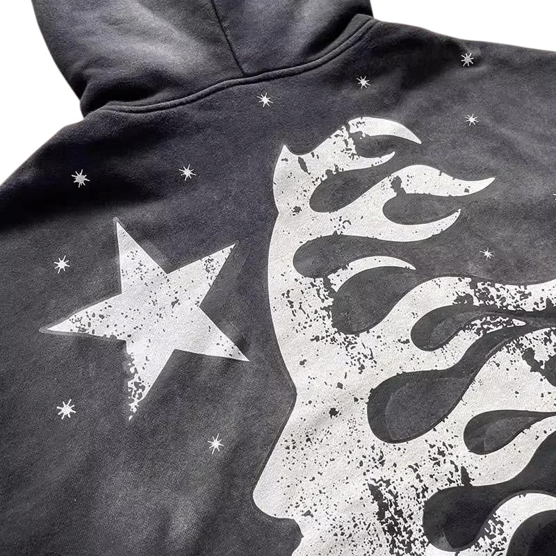 Hellstar Flare Black Flame Broek Hoodie