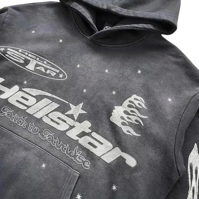 Hellstar Flare Black Flame Broek Hoodie