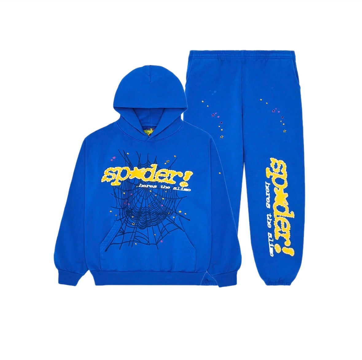 Sp5der Tracksuit TC Blue