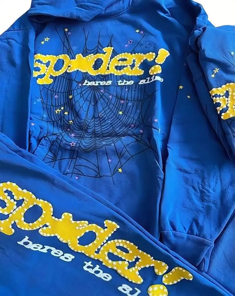 Sp5der Tracksuit TC Blue